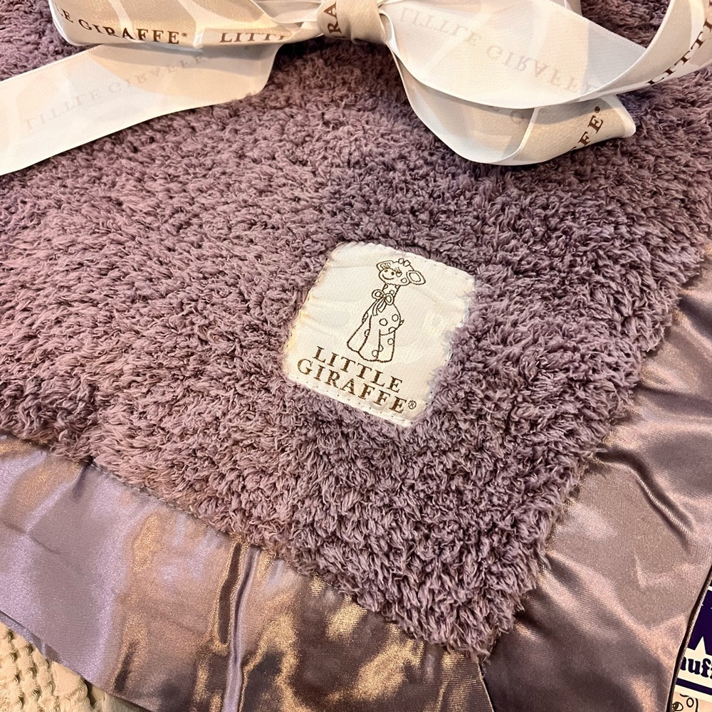 Little giraffe lavender blanket - brand new with tags!
